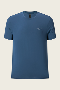 ERKE 11226202248-605 Dri-Fit Polyester Sports T-Shirt Men's - Dark Blue