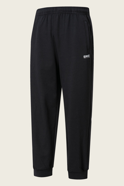 ERKE 11226202130-002 Cotton Knitted Cropped Pant Men's - Black