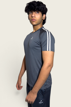 Apollo 2611 101 020301  Men's Interlock T- Shirt - Grey