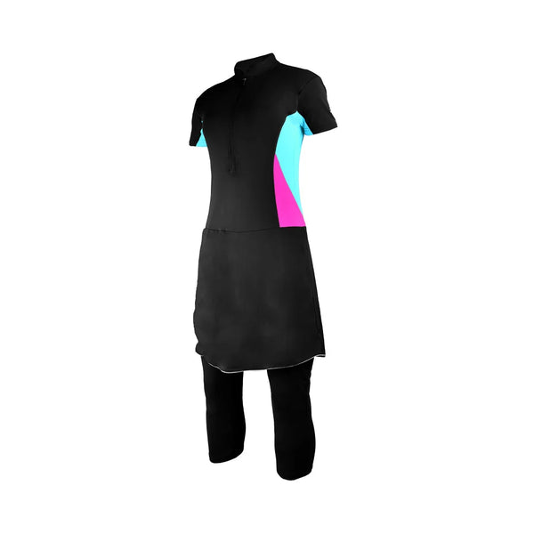 Apollo 01sw91 Womens Spandex Swimming Suit - Black/pink