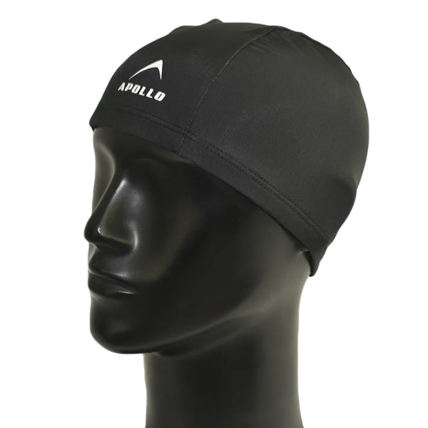 Apollo Swimming Cap Adult Lycra Black 31SC85