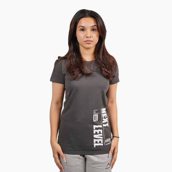 Apollo Women Sports T-shirt Cotton 22W610 Dark Gray