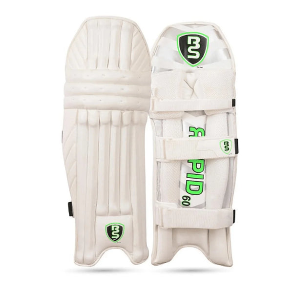 BS Cricket Batting Pad Rapid-60 Right Handed - White