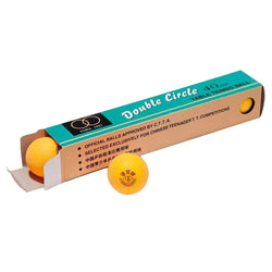 Double Circle Table Tennis Balls 6 Pack - Orange