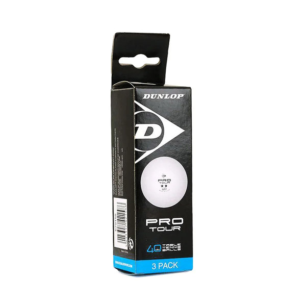 Dunlop Table Tennis Ball 40+ Pro Tour 2 Star (3pcs Box)