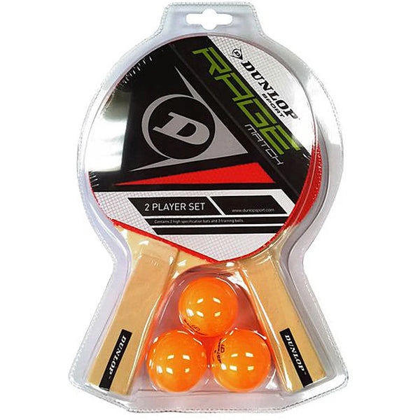 Dunlop Table Tennis Racket - Rage Match 2 pcs Set