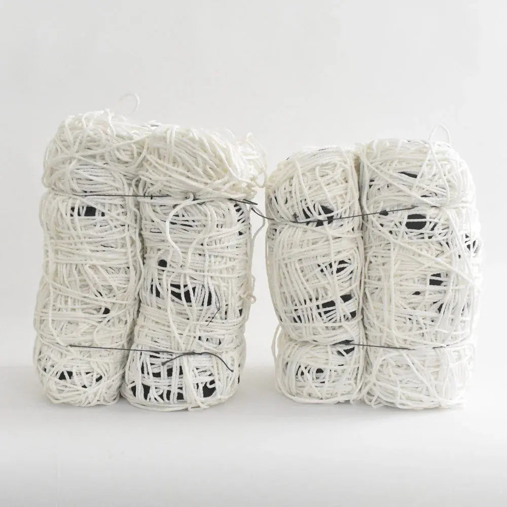 Jazee Football Net Polyester 0096 - White Pair - Apollo Sports
