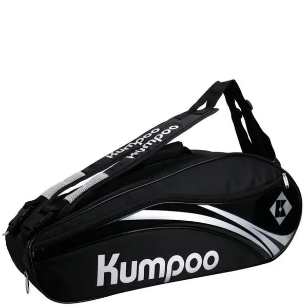 Kumpoo Badminton Racket Bag KGS-26S With Shoes Compartment - Black