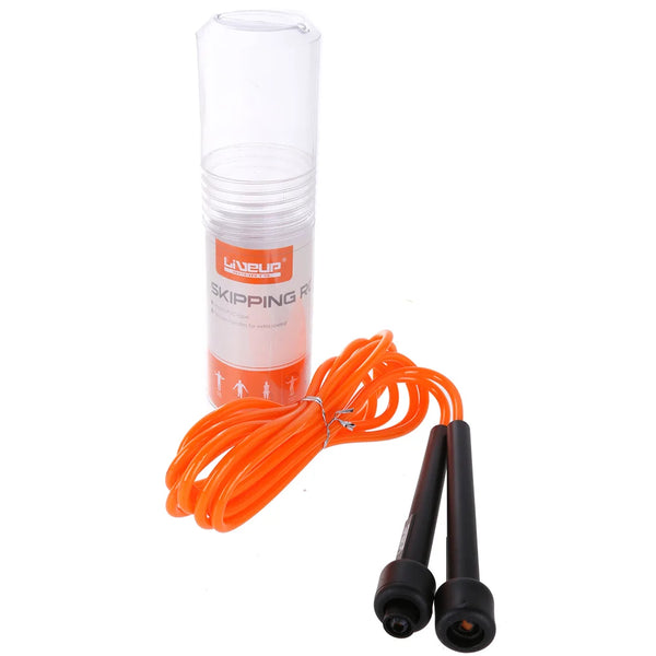 Liveup Skipping Jump Rope PVC Wire Plastic Handles - Orange LS3115