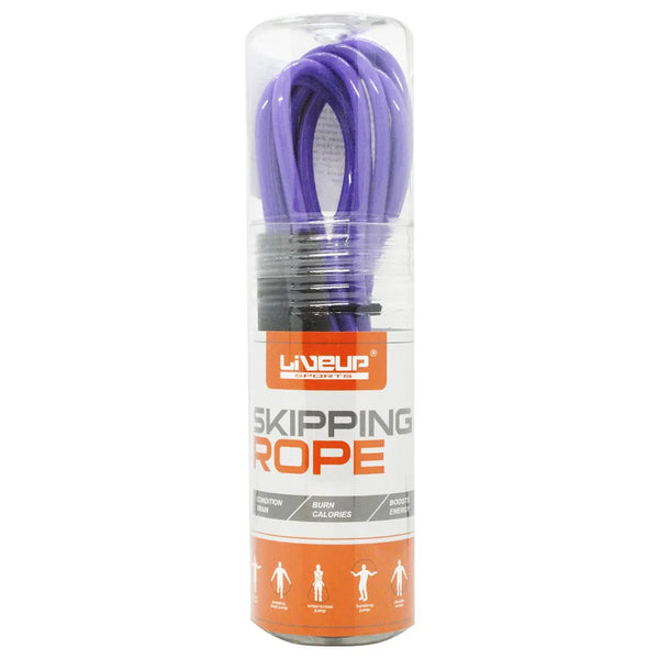 Liveup Skipping Jump Rope PVC Wire Plastic Handles - Purple LS3115