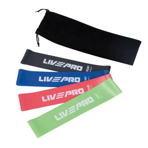 Livepro Resistance Band Set 4 Pcs Mini Latex Loop bands - LP8412