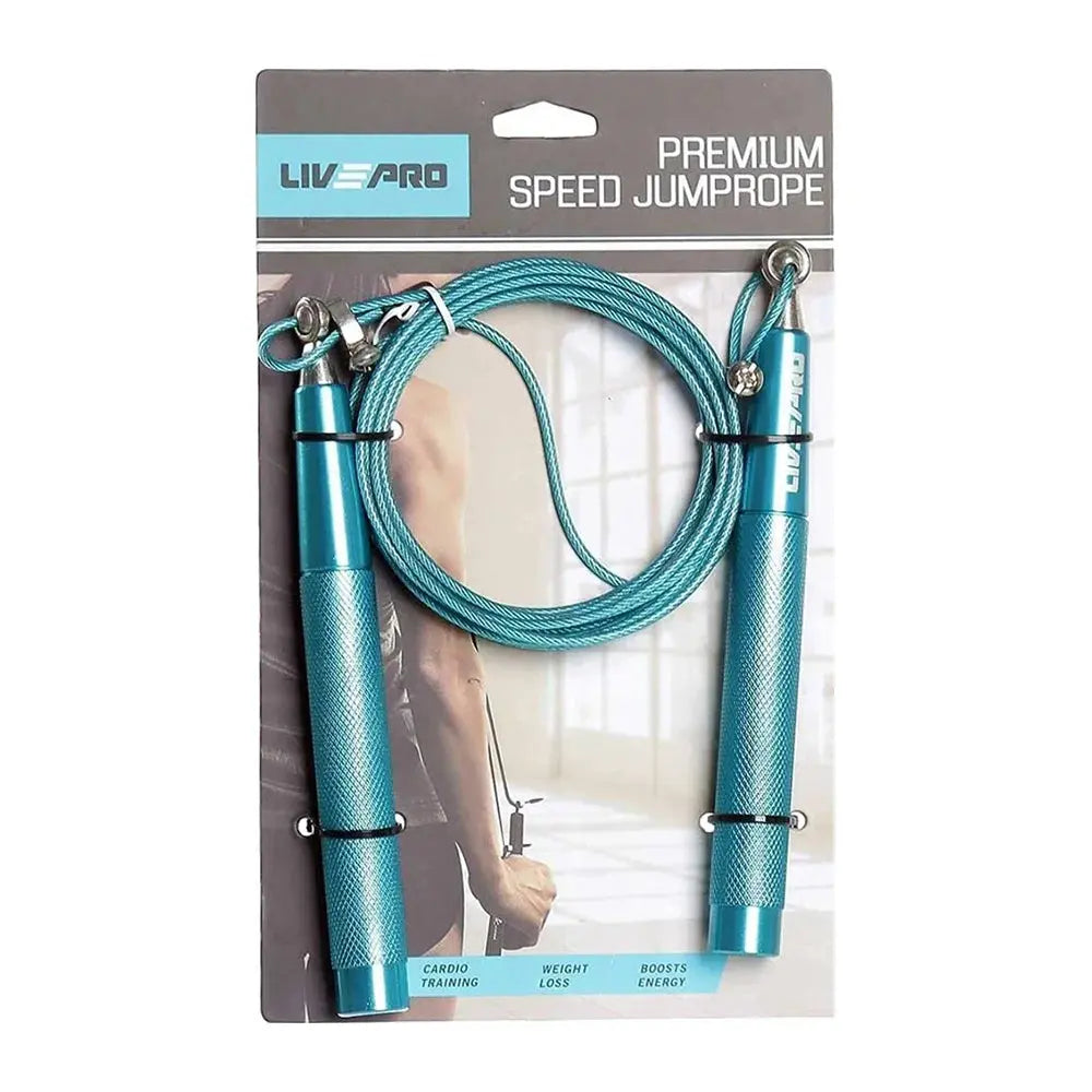 Livepro Weighted Speed Skipping Jump Rope Steel Wire + Steel Handle 18 ...