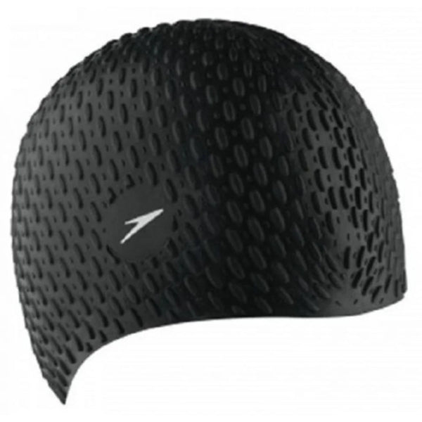 Speedo Adult Swimming Bubble Cap Silicon - Black