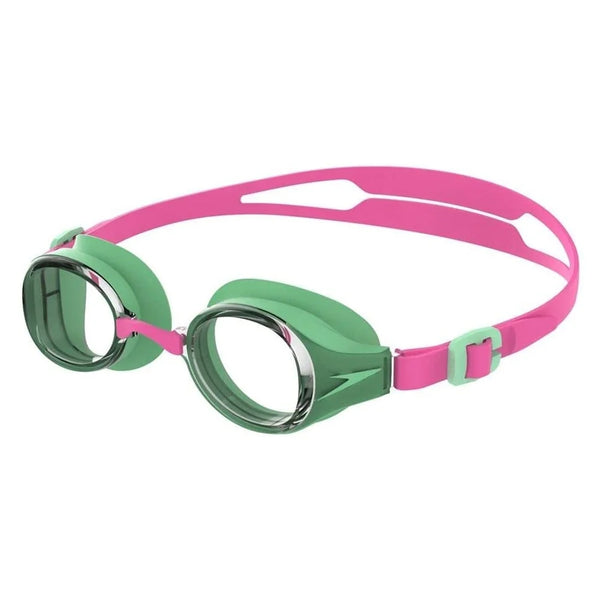 Speedo Junior Hydropure Swimming Goggles - Green/pink